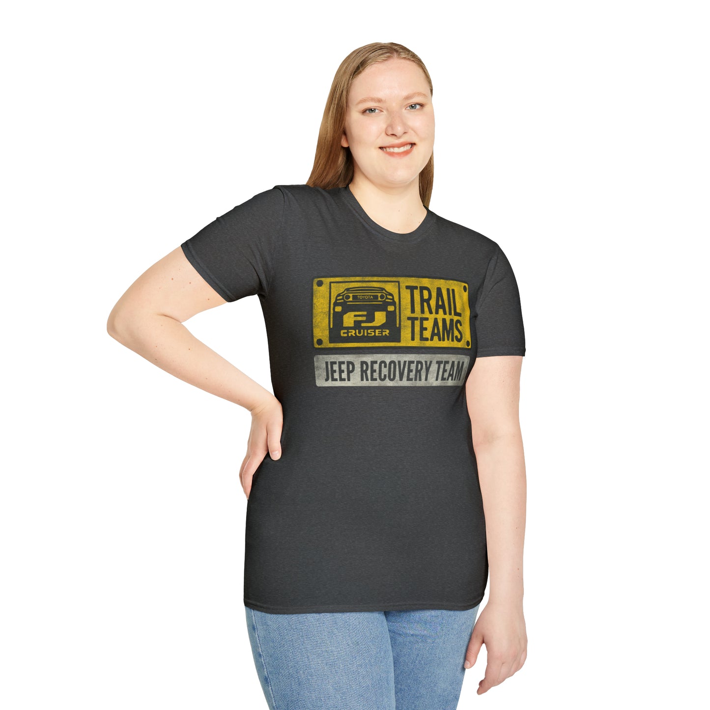 FJC Trail Teams Jeep Recovery: Unisex Softstyle T-Shirt