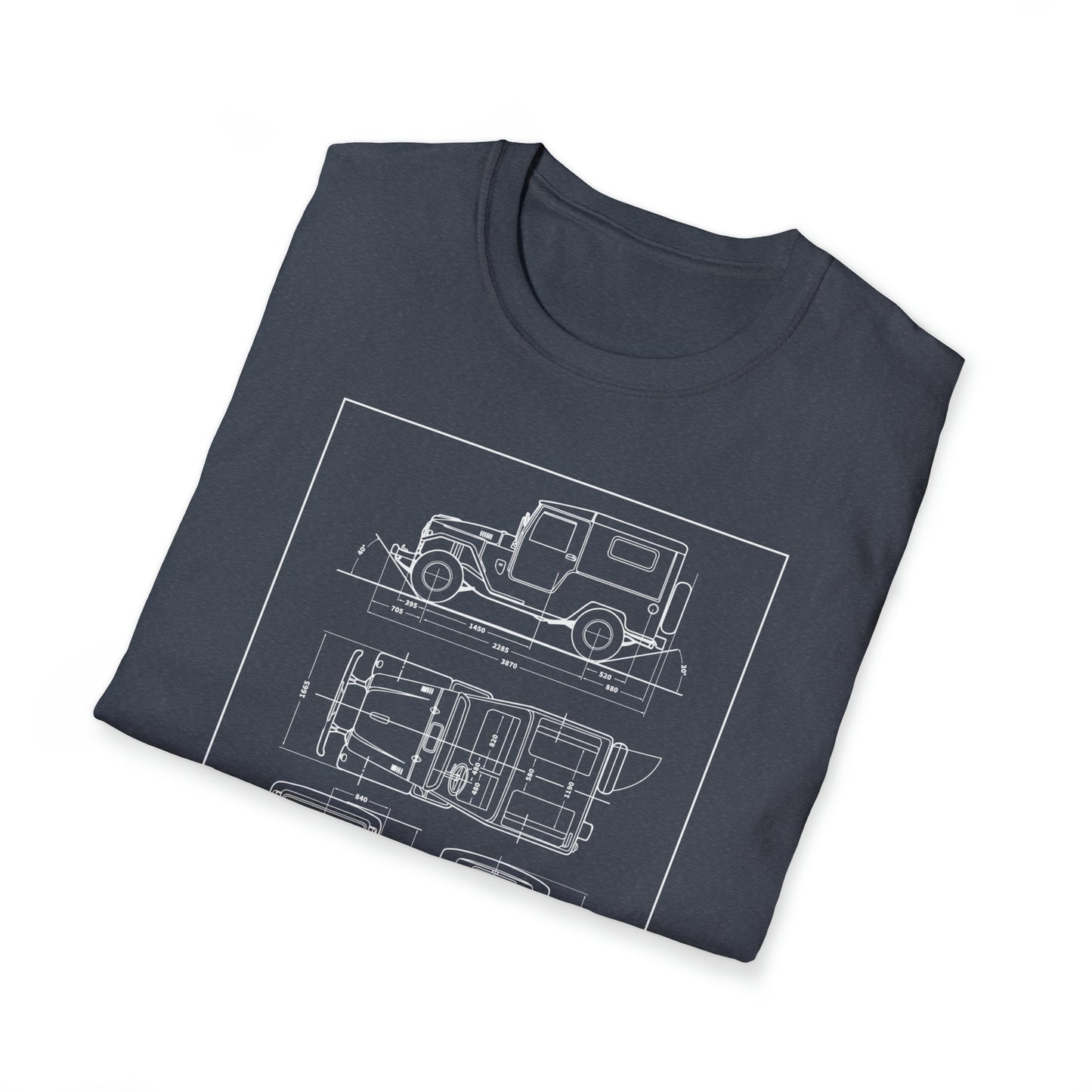 Blueprint: FJ40 Unisex Softstyle T-Shirt