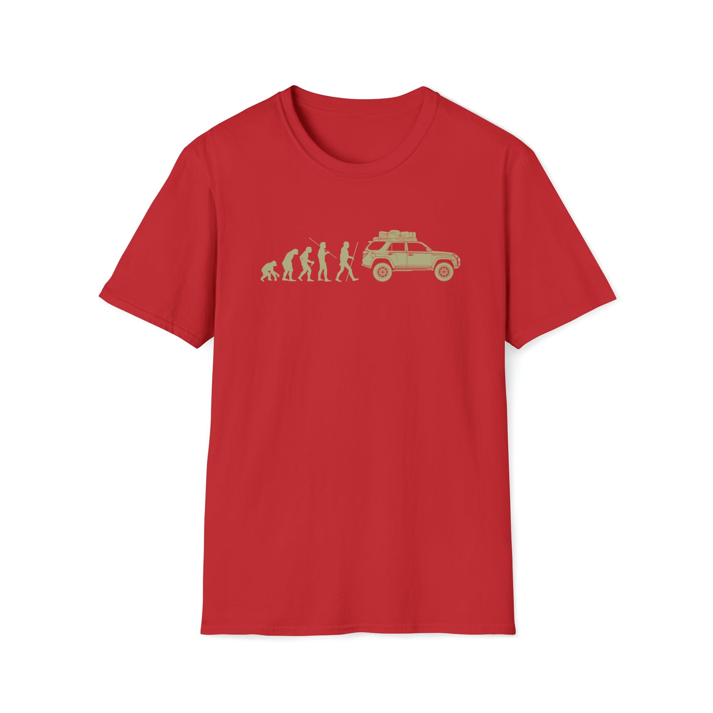 Evolution of Man: 4Runner Unisex Softstyle T-Shirt