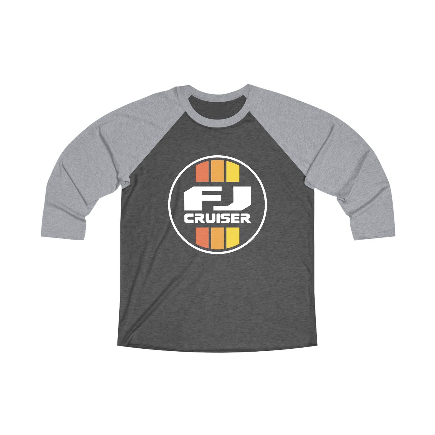 FJ Cruiser Retro Stripes Unisex Tri-Blend 3\4 Raglan Tee