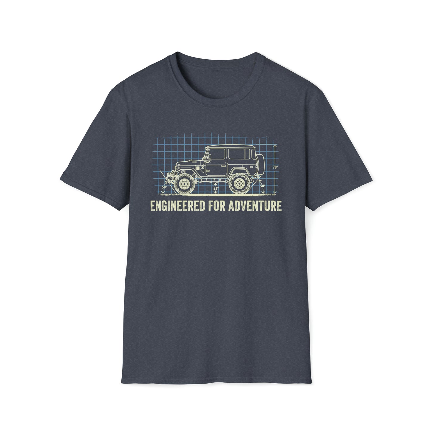 Engineered for Adventure: FJ40 Unisex Softstyle T-Shirt