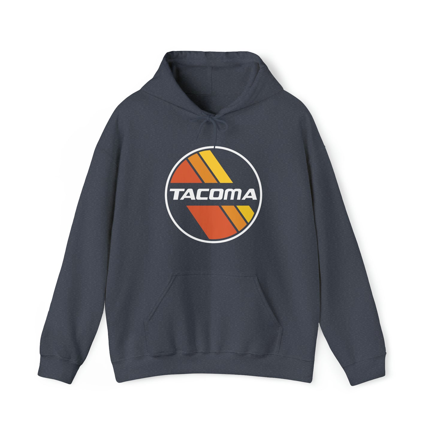Tacoma Retro Stripes Unisex Hooded Sweatshirt