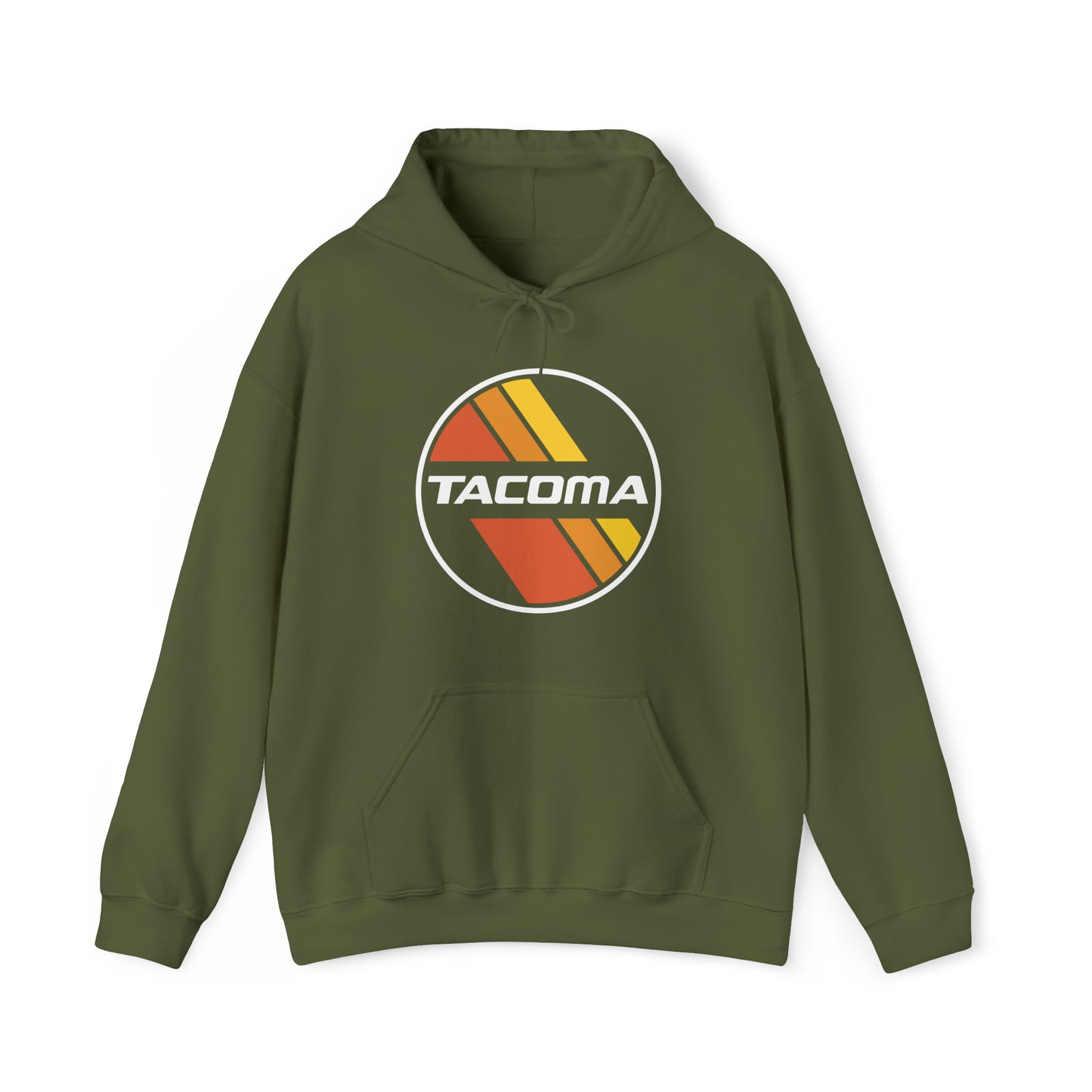 Tacoma Retro Stripes Unisex Hooded Sweatshirt