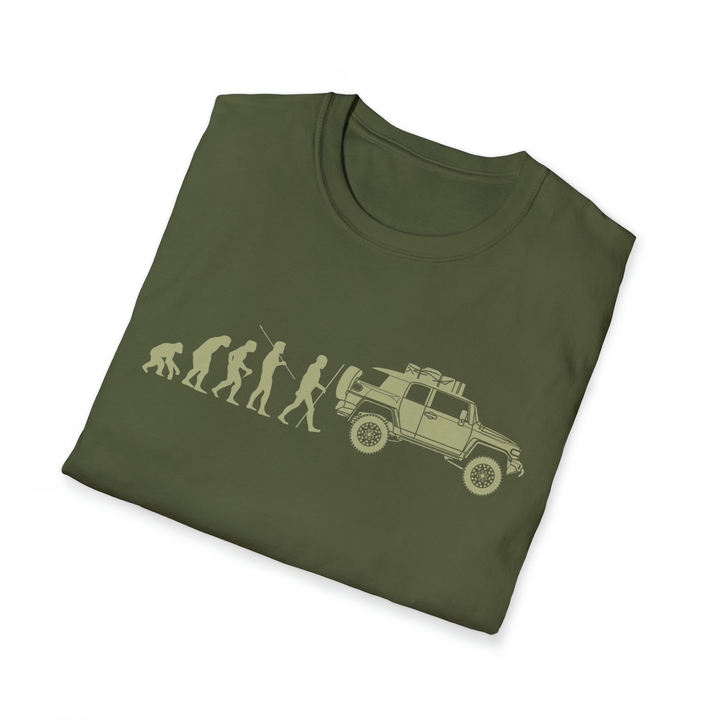 Evolution of Man: FJC Unisex Softstyle T-Shirt